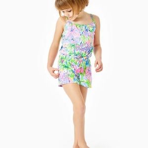 Lilly Pulitzer girls size Large 8-10 Aleene Romper